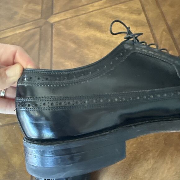 Florsheim Imperial Black Leather Men\'s 9 D Oxford Dress Shoes 92654 Nice! main image 5